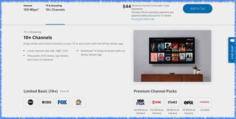 cheapest xfinity cable package.